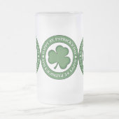 Happy St. Patricks Day Mattglas Bierglas (Mittel)