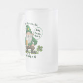 Happy St. Patrick's Day Mattglas Bierglas (Vorderseite Links)