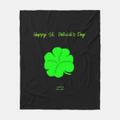 Happy St. Patrick's Day Medium Fleece Blanket (Vorderseite)