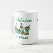 Happy St. Patrick's Day: Meine zwei Lieblingssendu Kaffeetasse (Vorderseite Links)
