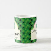 Happy St. Patrick's Day mit Kleeblatt Kaffeetasse (Mittel)