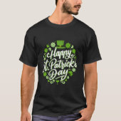 Happy St Patricks Day mit Kleeblatts für Irish Par T-Shirt (Vorderseite)