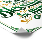 Happy St. Patrick's Day Motivational Quote Apparel Poster (Ecke)