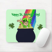 Happy St. Patrick's Day Mousepad (Mit Mouse)