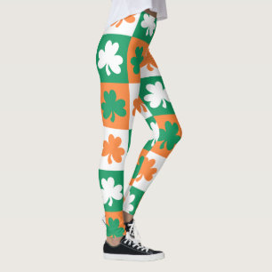 Happy St. Patrick's Day Muster Leggings