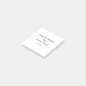 Happy st. Patrick's day name family place simple g Post-it Klebezettel (angewinkelt)