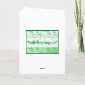 Happy St Patrick's Day | Niedlich Leprechaun Karte (Rückseite)