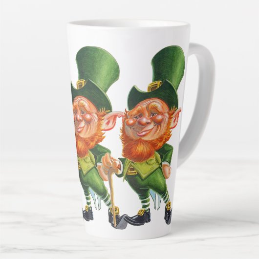 HAPPY ST.PATRICK'S DAY NIEDLICH LEPRECHAUN MILCHTASSE (Rechte Ecke)