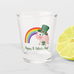Happy St. Patrick's Day Niedlich Leprechaun Schnapsglas