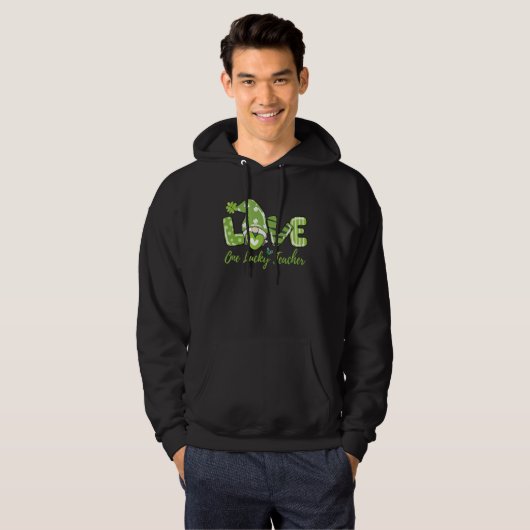 Happy St Patricks Day Niedlich One Lucky Teacher G Hoodie (Vorne ganz)
