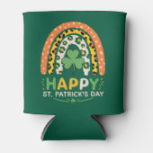Happy St Patrick's Day Niedlich Rainbow Leopard Dosenkühler (Vorderseite)