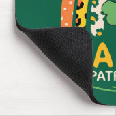 Happy St Patrick's Day Niedlich Rainbow Leopard Mousepad (Ecke)