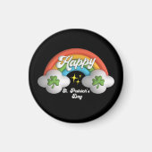 Happy St. Patrick's Day Niedlich Rainbow Magnet (Vorne)