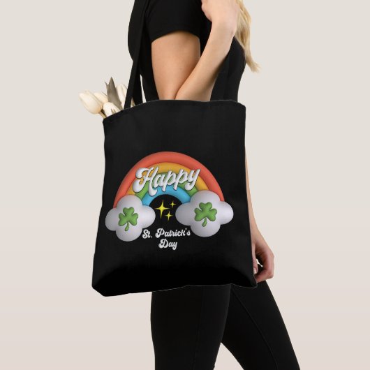 Happy St. Patrick's Day Niedlich Rainbow Tasche (Von Nahem)
