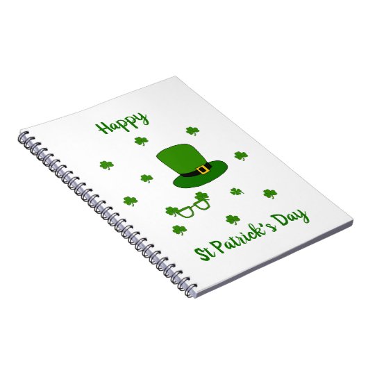 Happy St Patrick's Day Notizblock (Rechte Seite)