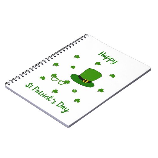 Happy St Patrick's Day Notizblock (Linke Seite)