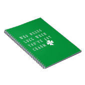 Happy St Patricks Day Notizblock (Rechte Seite)