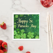 Happy St. Patrick's Day Paper Napkin Serviette (Beispiel)