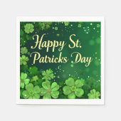 Happy St. Patrick's Day Paper Napkin Serviette (Vorderseite)