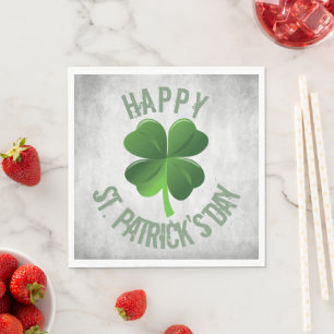 Happy St. Patrick's Day Paper Napkin Serviette