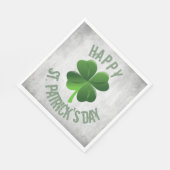 Happy St. Patrick's Day Paper Napkin Serviette (Ecke)