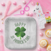 Happy St. Patrick's Day Paper Plate Pappteller (Party)