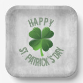 Happy St. Patrick's Day Paper Plate Pappteller (Vorderseite)