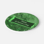 Happy St.Patrick's Day Paper Plate Pappteller (Schrägansicht)