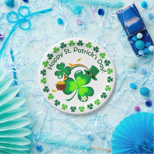 Happy St. Patrick's Day Pappteller (Party)