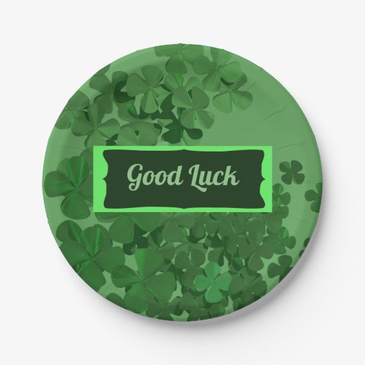 Happy St Patrick's Day Pappteller (Vorderseite)