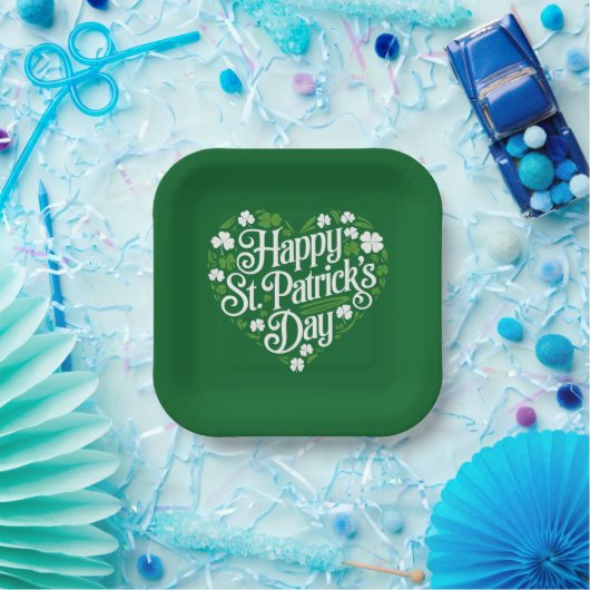 Happy St Patrick's Day Pappteller (Party)
