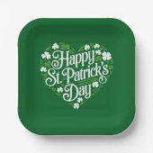 Happy St Patrick's Day Pappteller (Vorderseite)