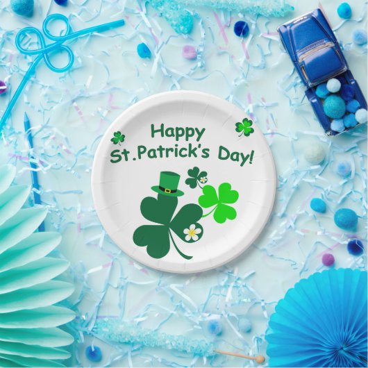 Happy St. Patrick's Day Pappteller (Party)