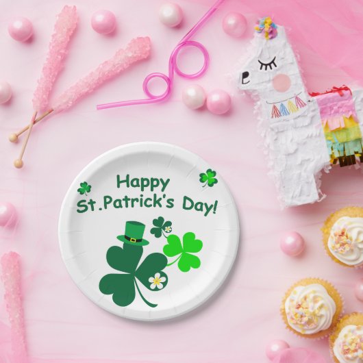 Happy St. Patrick's Day Pappteller (Party)