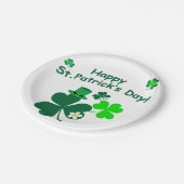 Happy St. Patrick's Day Pappteller (Schrägansicht)