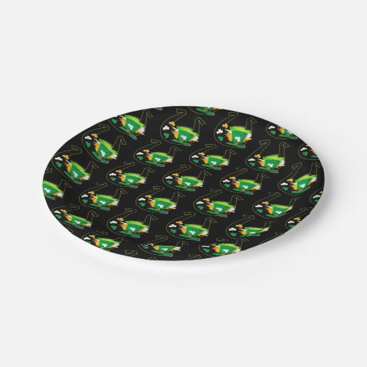 Happy St. Patrick's Day Pappteller (Schrägansicht)