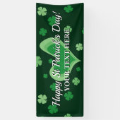 Happy St. Patrick's Day Party Banner mit Kleeblatt (Vertikal)