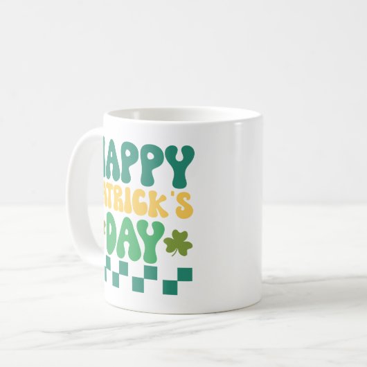 Happy St. Patrick's Day Party Kaffeetasse (Vorderseite Links)