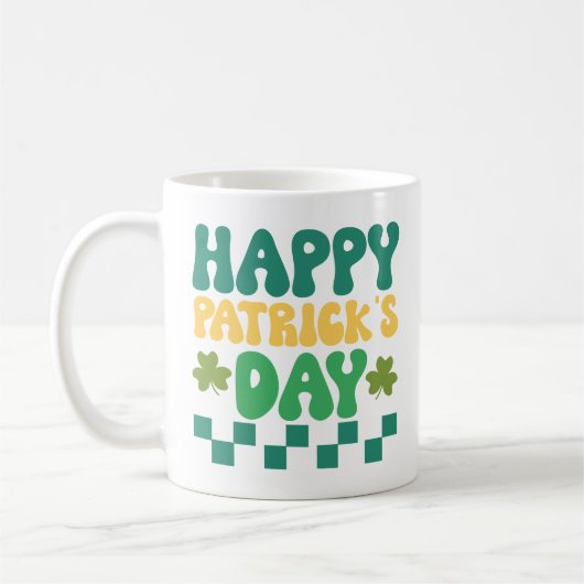 Happy St. Patrick's Day Party Kaffeetasse (Links)