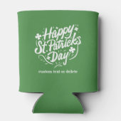 Happy St Patricks Day Party Kleeblatts Custom Beer Dosenkühler (Rückseite)