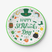Happy St. Patrick's Day Party Pappteller (Vorderseite)