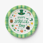 Happy St. Patrick's Day Party Pappteller (Vorderseite)