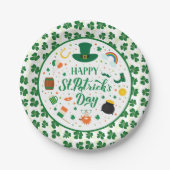 Happy St. Patrick's Day Party Pappteller (Vorderseite)