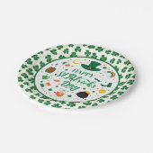 Happy St. Patrick's Day Party Pappteller (Schrägansicht)