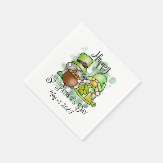 Happy St. Patrick's Day Party Serviette (Ecke)