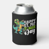 Happy St Patrick's Day Pat T Rex Dinosaur Dosenkühler (Kanne Vorderseite)