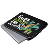 Happy St Patrick's Day Pat T Rex Dinosaur Laptopschutzhülle (Vorne Knopf)