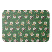 Happy St Patricks Day Pembroke Welsh Corgi Dogs Badematte (Vorderseite)