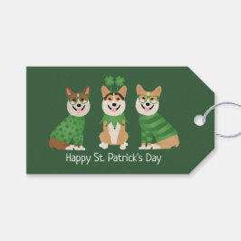 Happy St Patricks Day Pembroke Welsh Corgi Dogs Geschenkanhänger