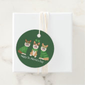Happy St Patricks Day Pembroke Welsh Corgi Dogs Geschenkanhänger (Beispiel)